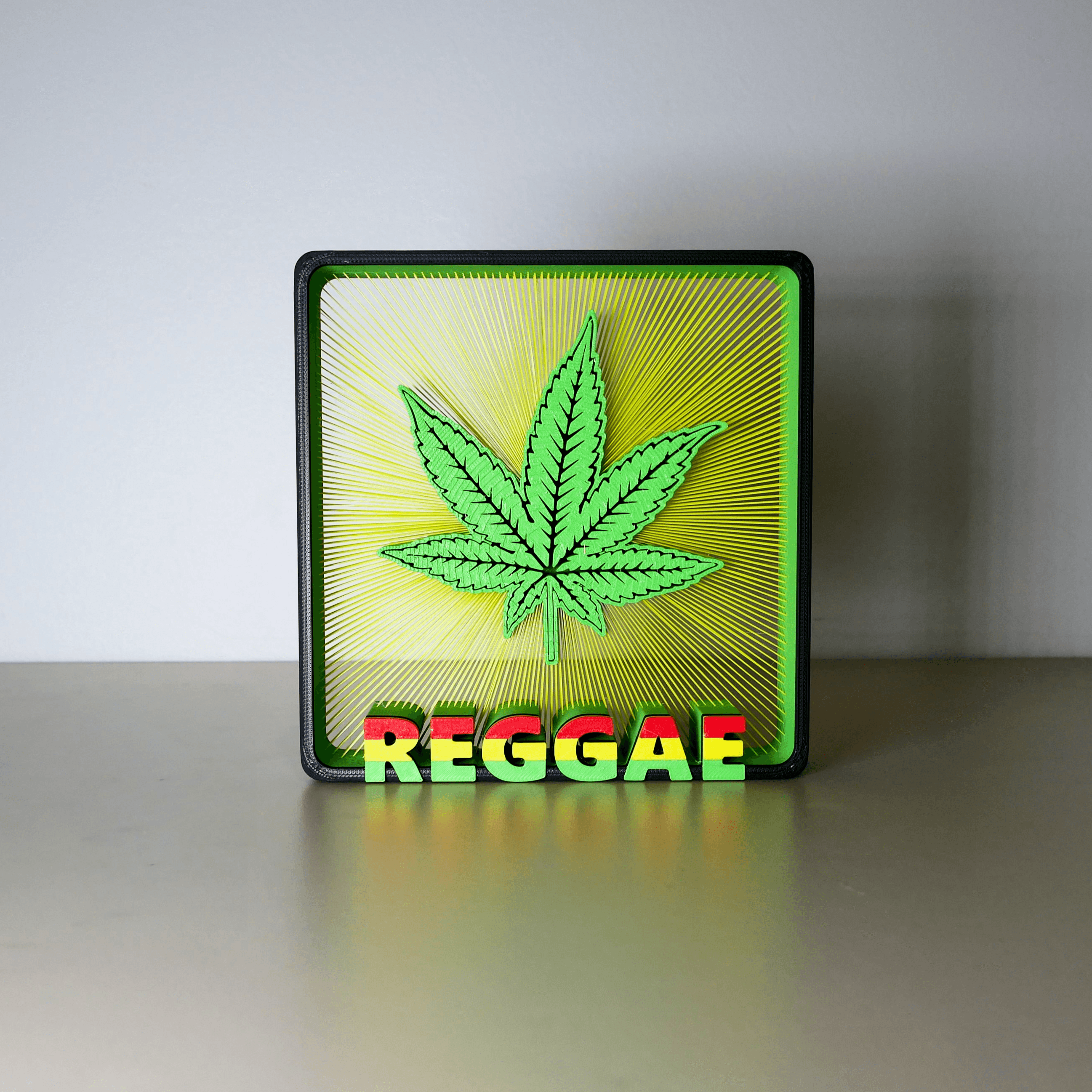 Reggae String Art 3d model