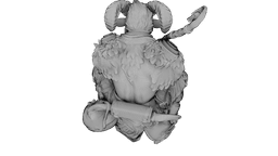 Azure Horned Guardian 3d model