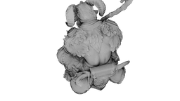 Azure Horned Guardian 3d model