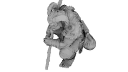 Azure Horned Guardian 3d model
