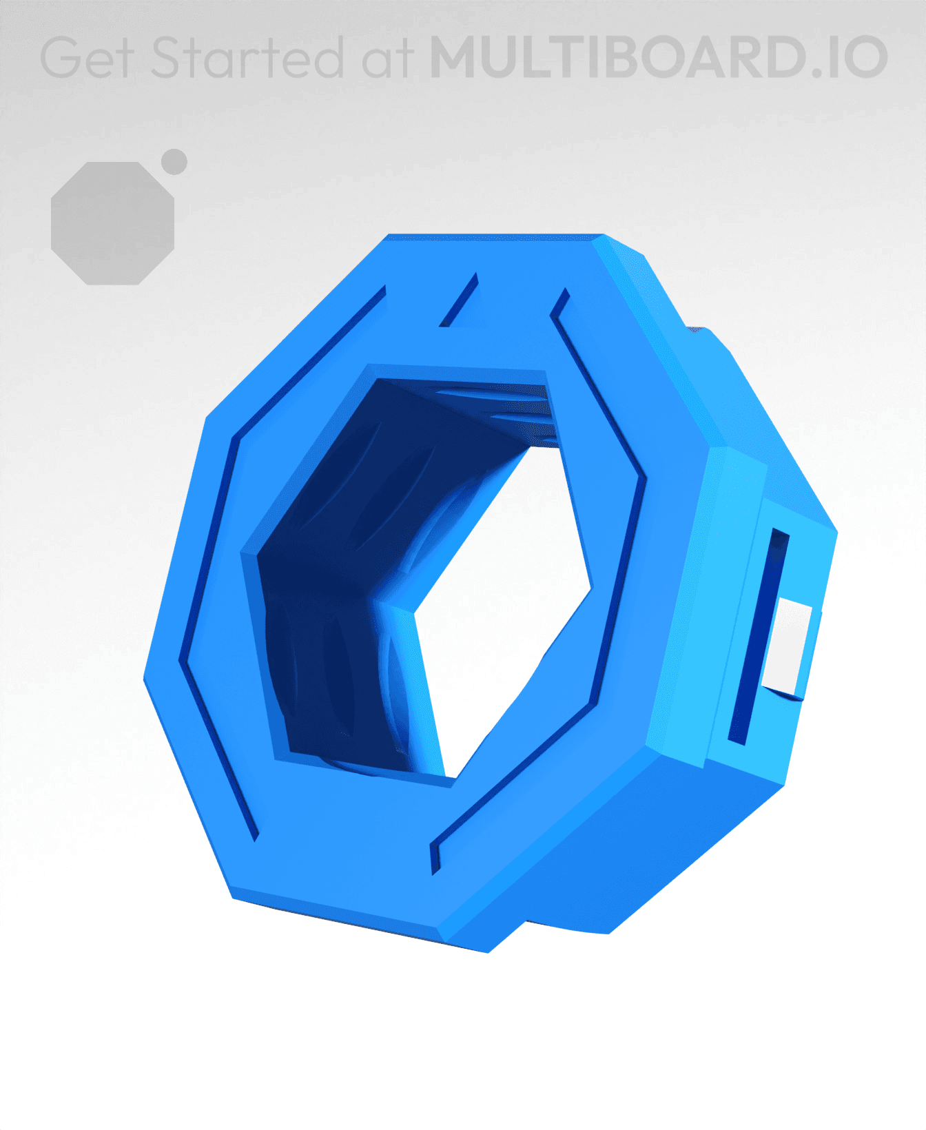 Honeycomb to Multiboard Weight Bearing Snap 3d model