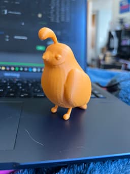 Chunky Quail figure 3d model