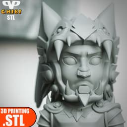 Batman Azteca Chibi STL for 3D Printing ChibiSTL 3DXM 3d model