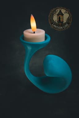 Swirly Bone LED Tealight (Pre Supported) 3d model