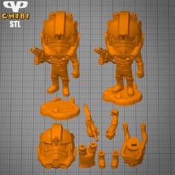 At-At Pilot Chibi STL for 3D Printing ChibiSTL 3DXM 3d model