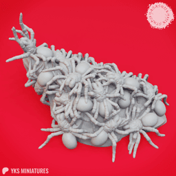 Swarm of Spiders - Tabletop Miniature (Pre-Supported) 3d model