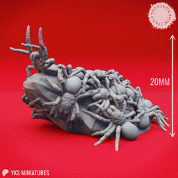 Swarm of Spiders - Tabletop Miniature (Pre-Supported) 3d model