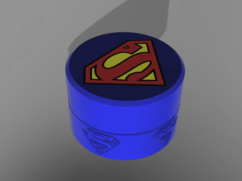 Superman stash box 3d model