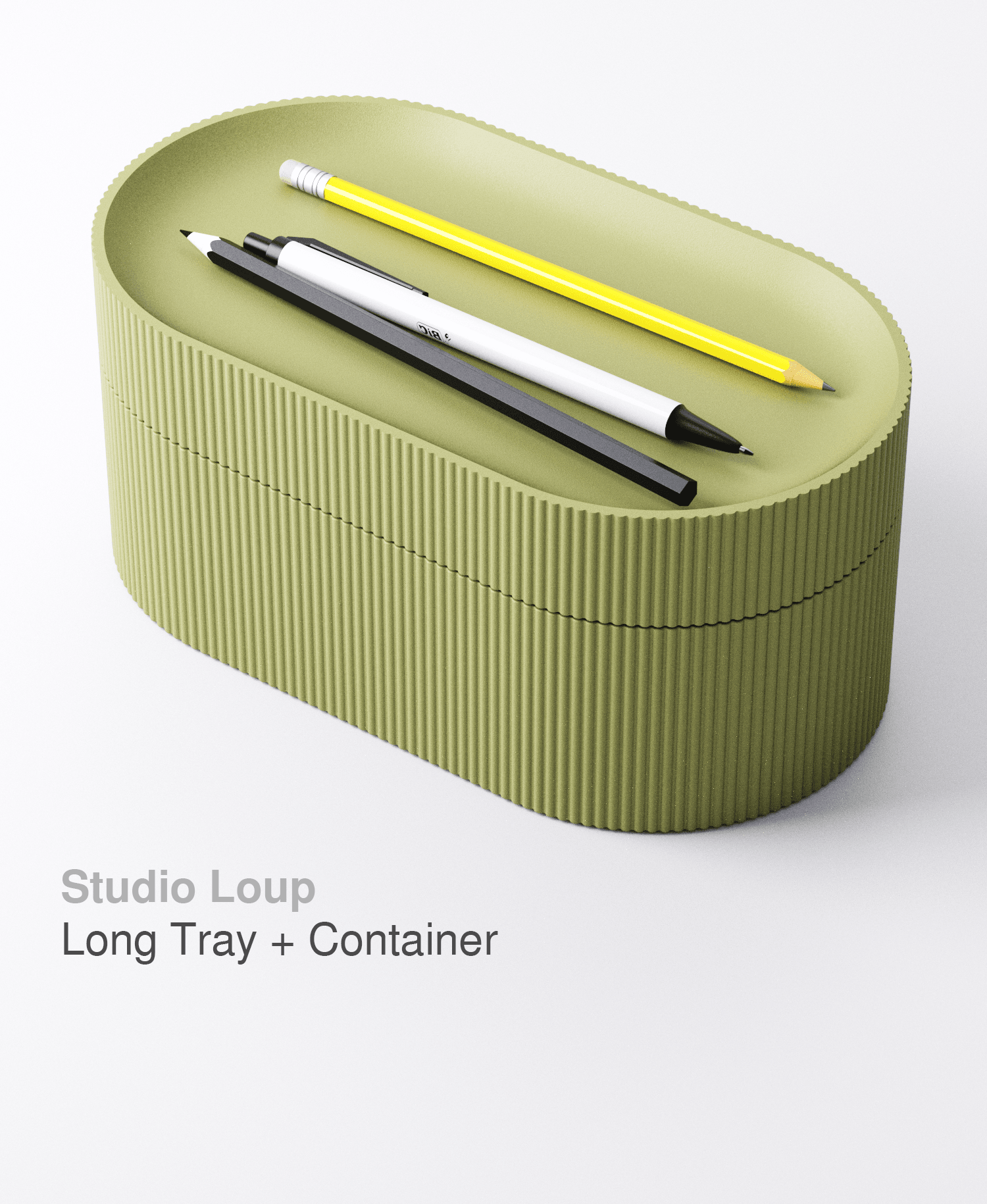 Long Tray + Container 3d model