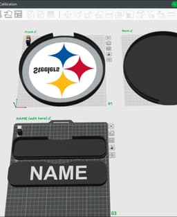 Pittsburgh Steelers Sign - LED Strip Compatible 3d model
