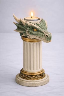 Dragon Head Candle Holder STL 3d model