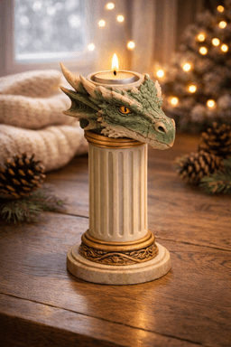 Dragon Head Candle Holder STL 3d model