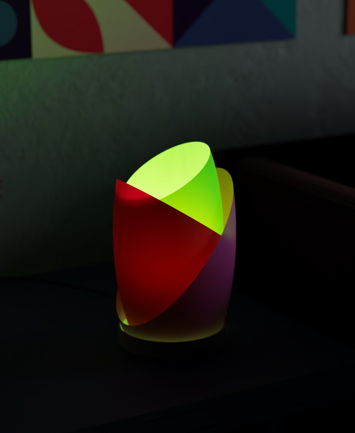 Multicolor Table Lamp 3d model