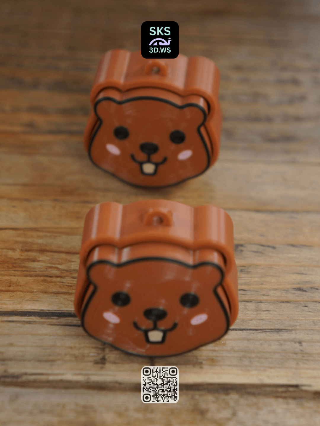 Beaver Mechanical Keycap Clicker 3d model