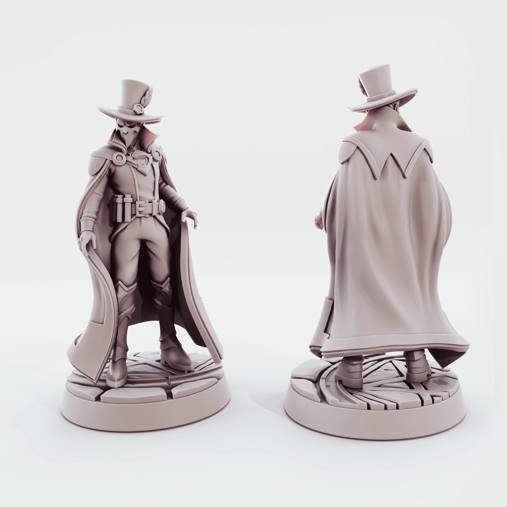 Masked Highborn Warlock | Tabletop D&D, TTRPG Mini 3d model