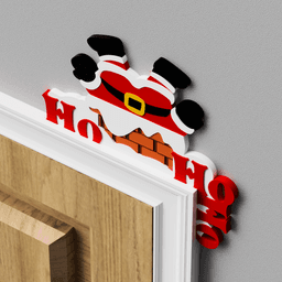 Santa Claus Door Topper 3d model