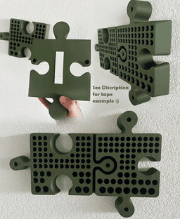 Puzzle Wall Pen Holder 3d model