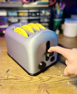 Coaster Waffles with Storage Toaster 3d model