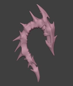 Dragon Bone Ear Cuffs 3d model