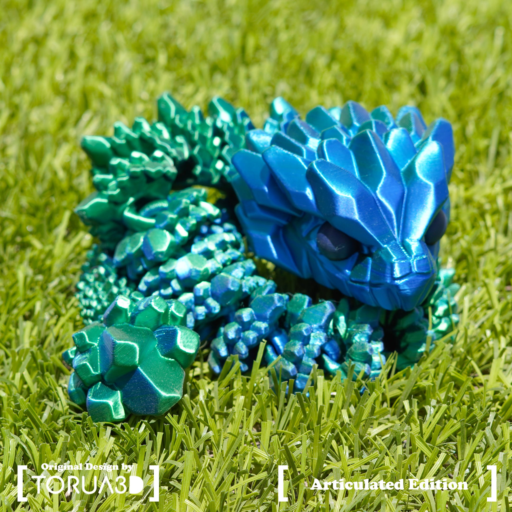 Articulated Crystal Snake 006 3d model