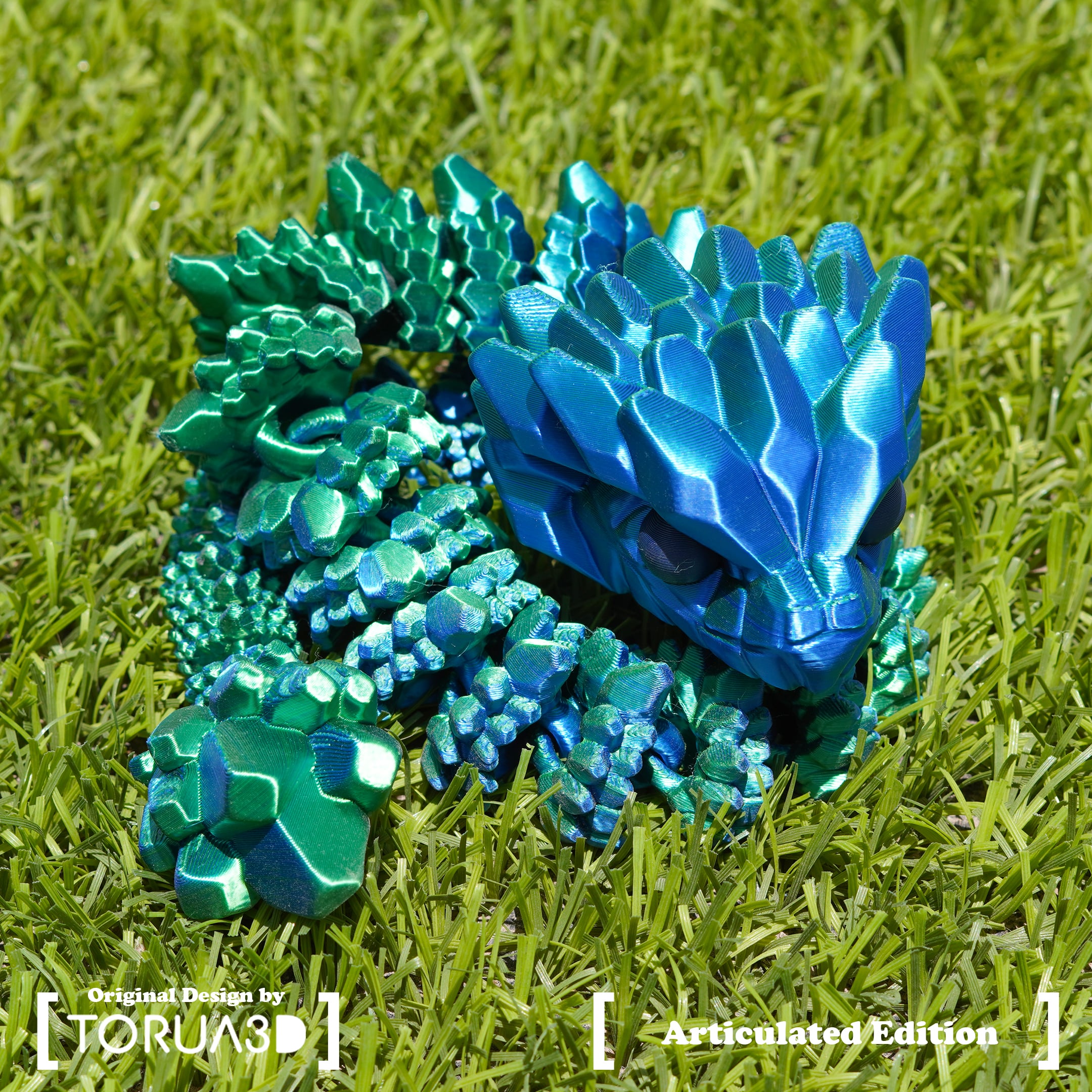 Articulated Crystal Snake 006 3d model