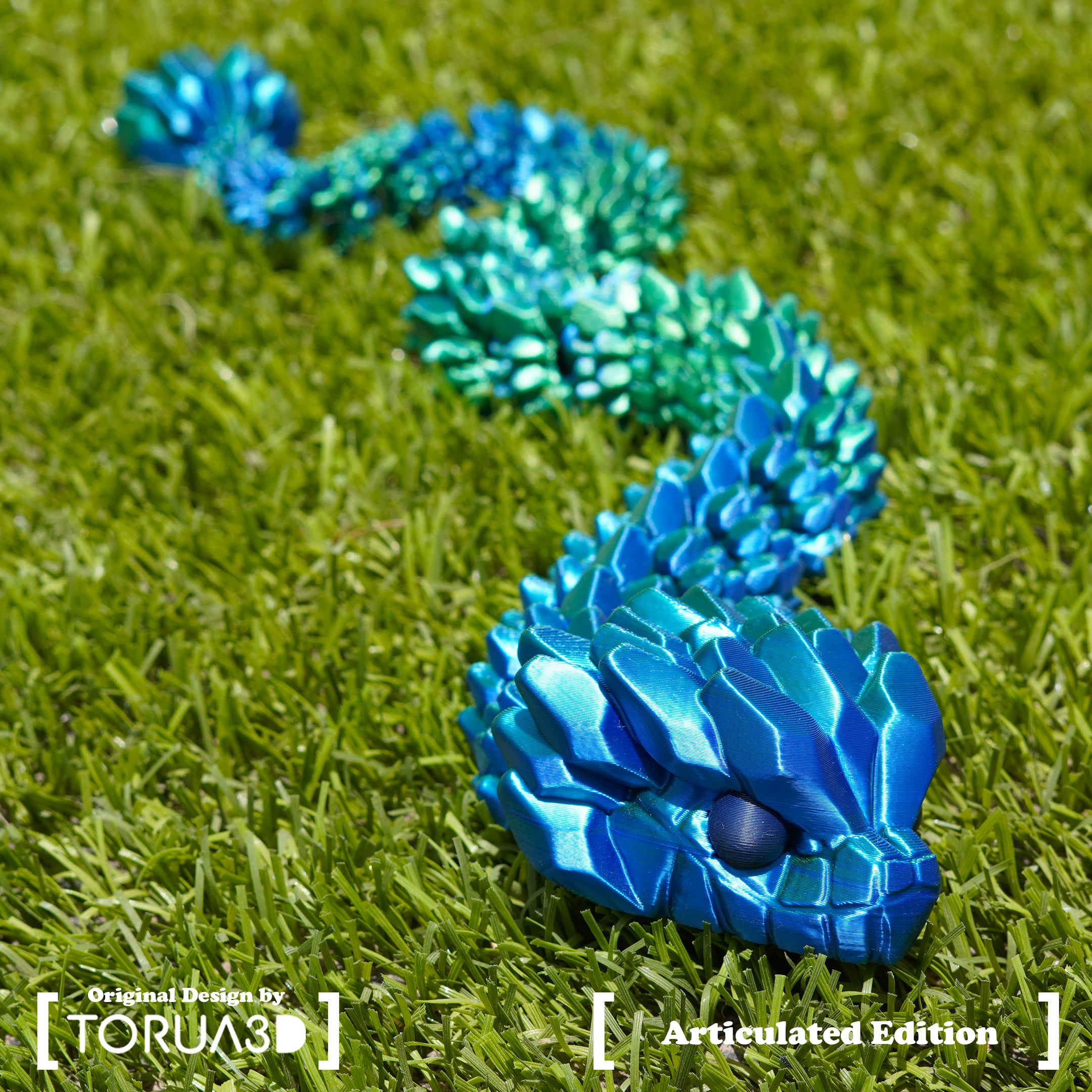 Articulated Crystal Snake 006 3d model