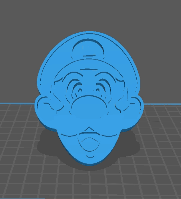 Tête de Luigi 3d model