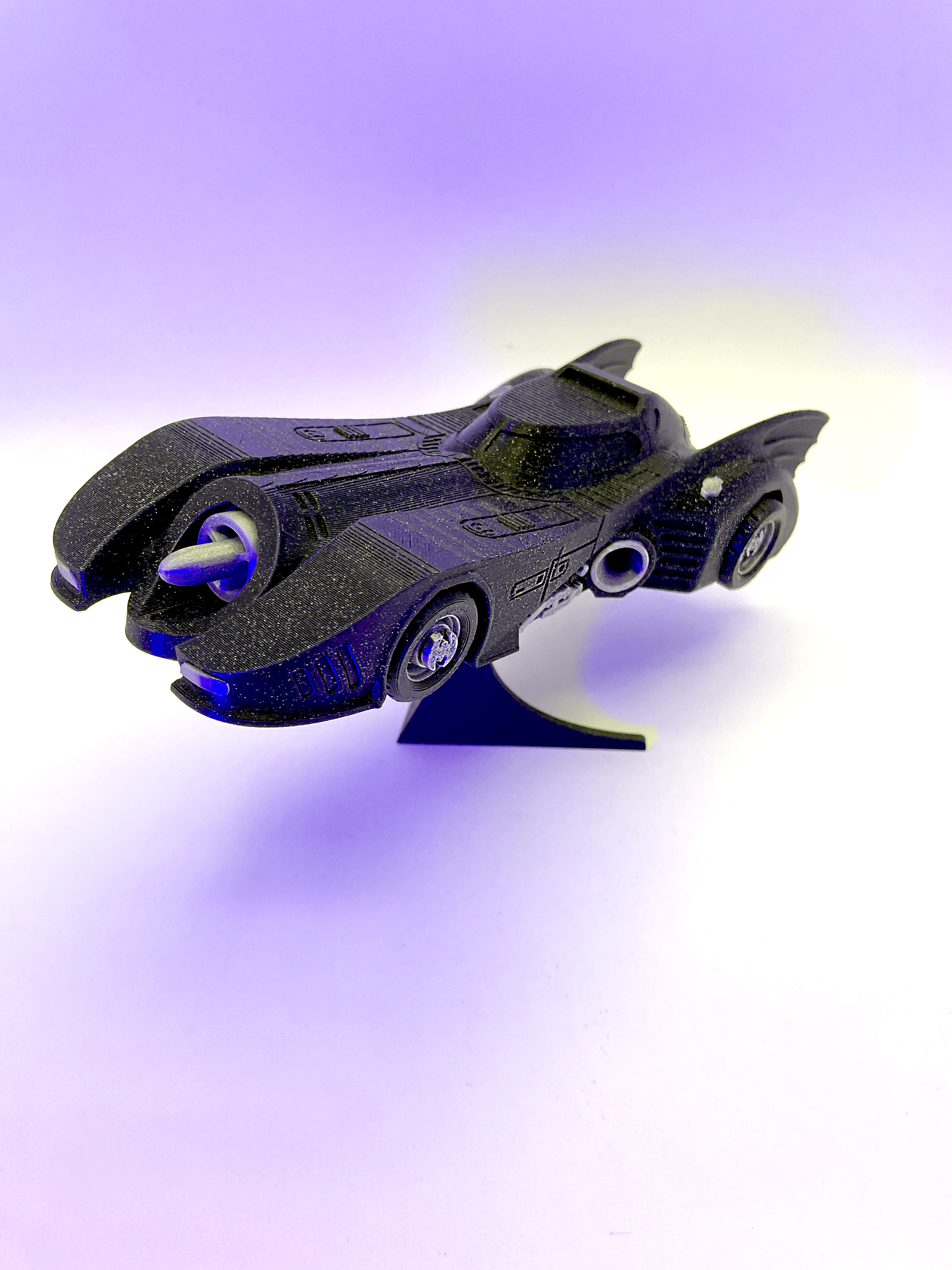 1989 Batmobile - 1989 Batman is the best! Polymaker Panchroma Galaxy Black, Silk Chrome and Starlight Mercury - 3d model