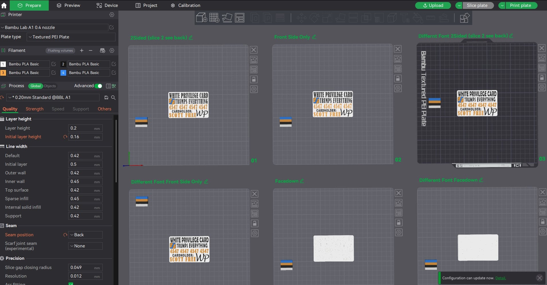 White Privilege Card Trumps Everything V2 8x Cards 3d model