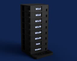 M3 OrbitStack - Swivel Screw Organizer 3d model