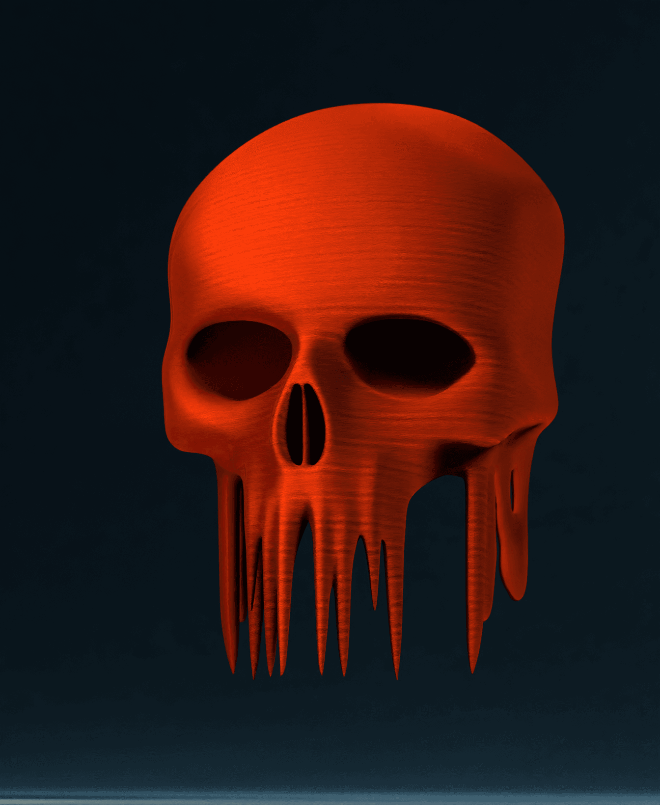 Dripping Skull 3d model