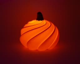Twisted Pumpkin Tealight 3d model