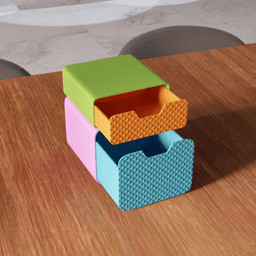 Modular Stackable Storage System 3d model