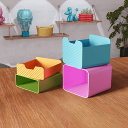 Modular Stackable Storage System 3d model