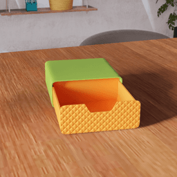 Modular Stackable Storage System 3d model