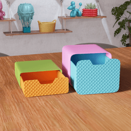 Modular Stackable Storage System 3d model