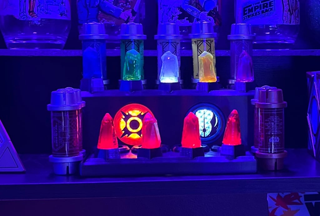 Star Wars Kyber Crystal Display with LED lighting 3d model
