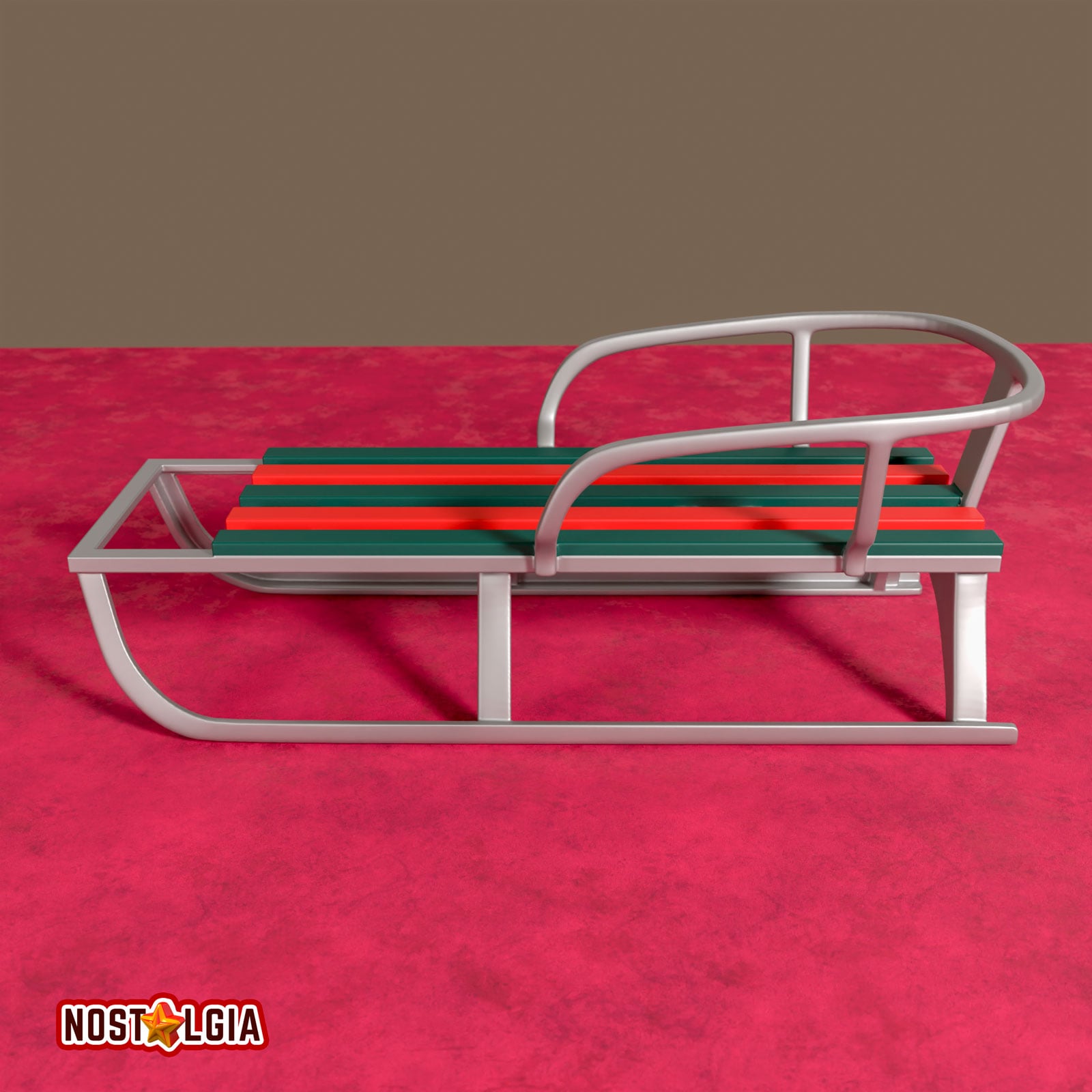Vintage children's sledge 3d model