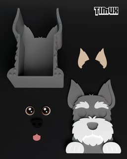 SCHNAUZER PEN HOLDER 3d model
