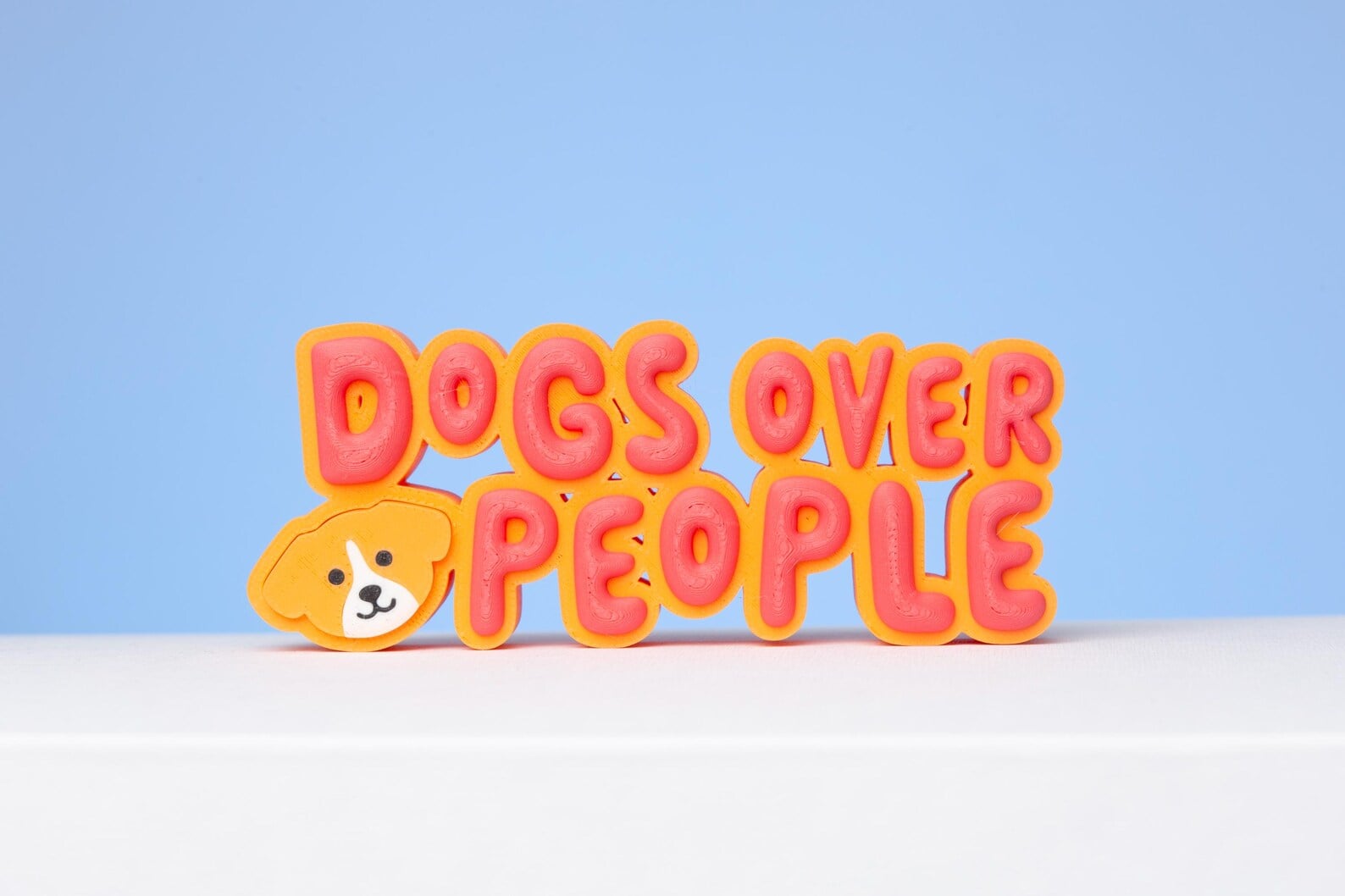 Dogs Over People 3D Printable Decoration 3d model