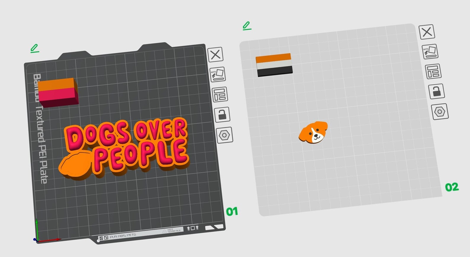 Dogs Over People 3D Printable Decoration 3d model