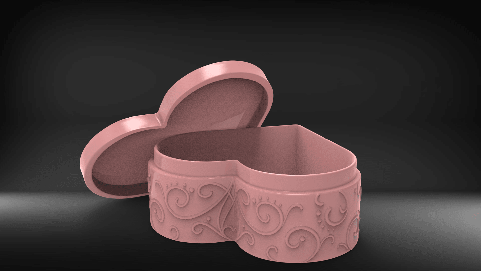 Heart Gift Box 3d model