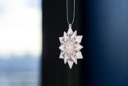 Origami Snowflake Ornament 3d model