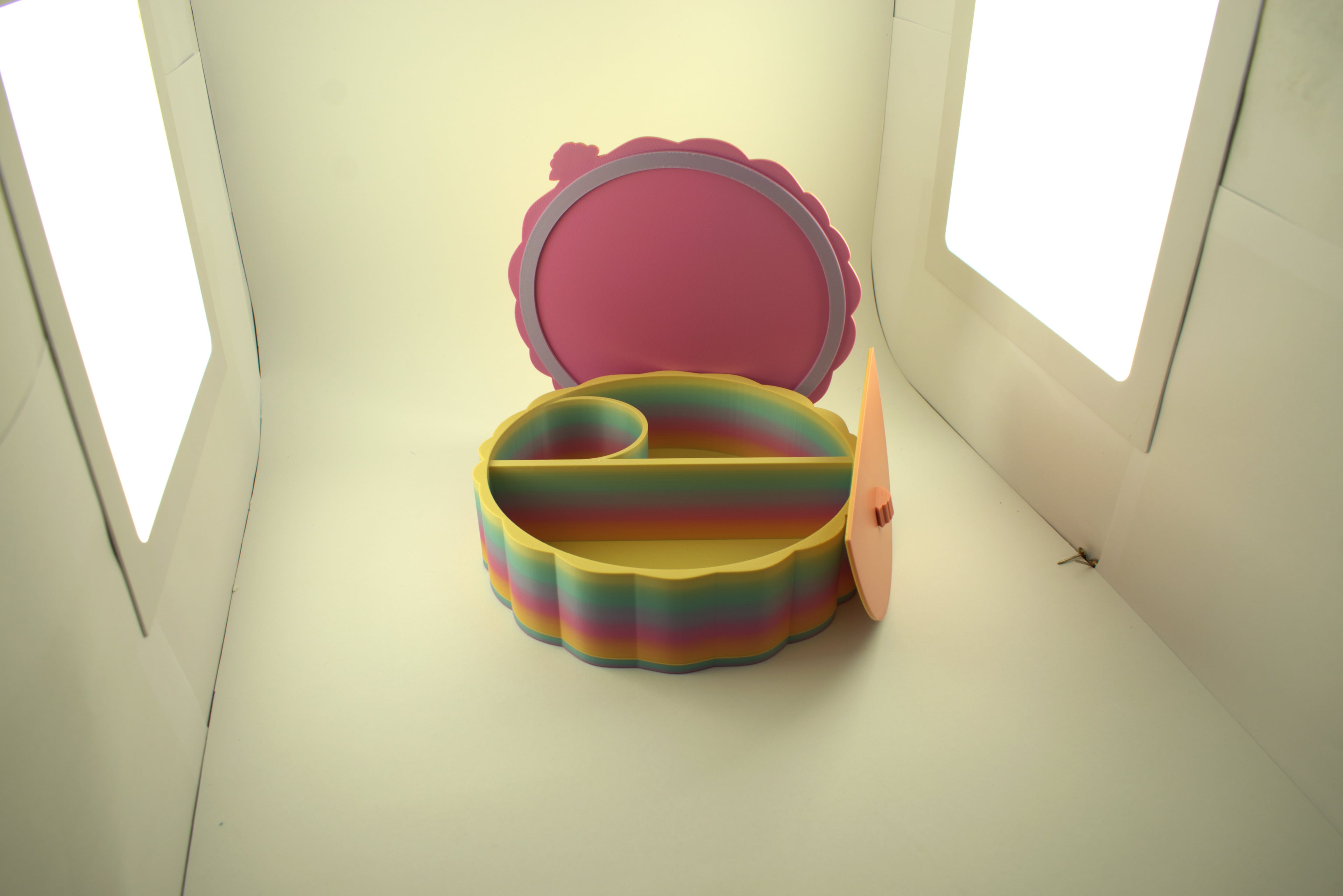 Colorful Makeup Organizer 3d model