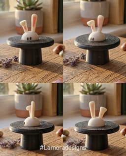 Pop-a-Boo Magic Bunny Fidget Clicker 3d model