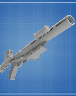 E-11D Blaster Carbine - Star Wars 3d model