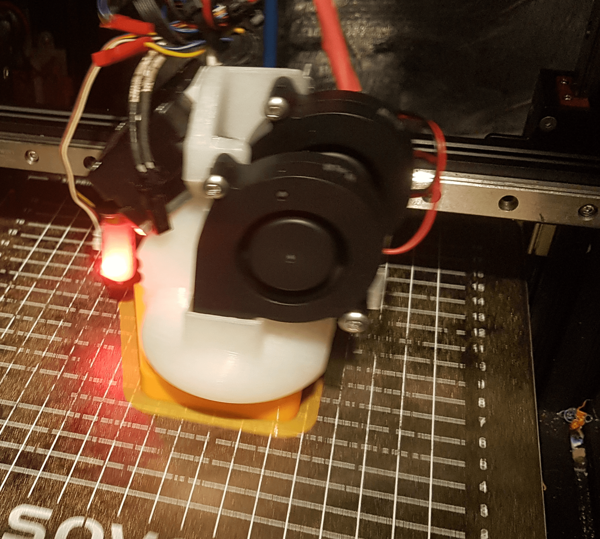 Microswiss NG Dual 5015 blower shroud 3d model