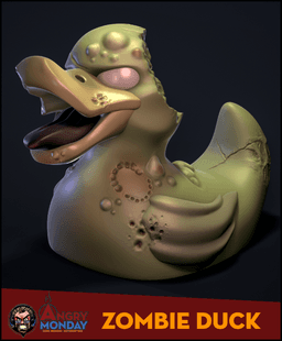 Zombie Duck 3d model