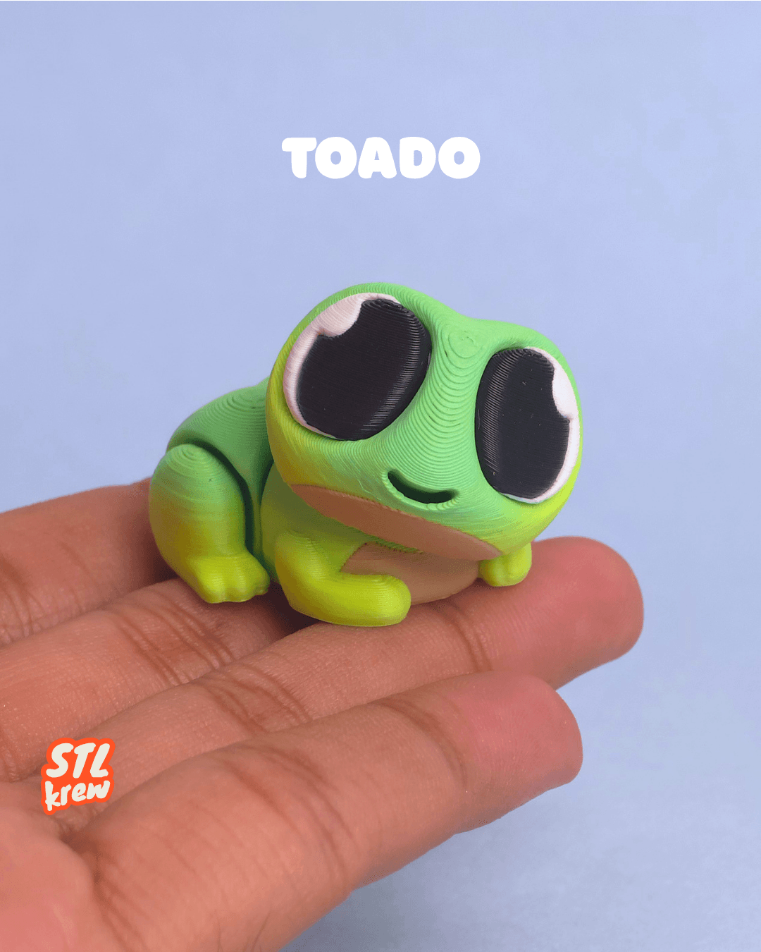 Cute articulated frog Toado 3d model
