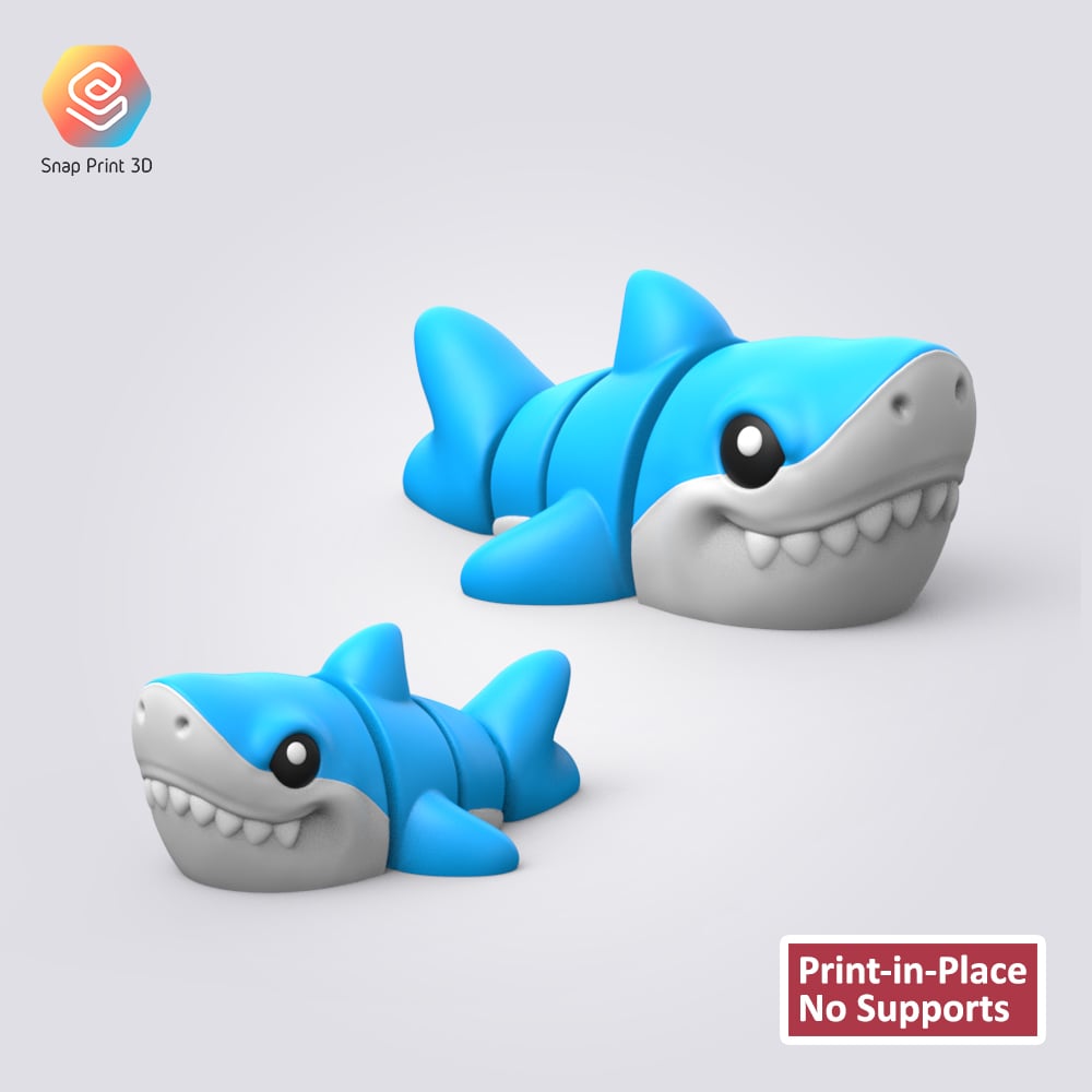 Flexi Baby Shark 3d model